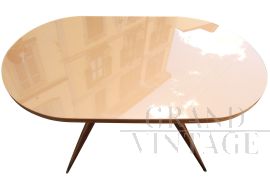 1956 table with glass top