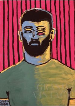 Sunset - dipinto di Salvo Pillitteri in stile urban contemporaneo                            