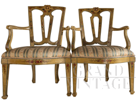 Set of 4 armchairs from the 18th century