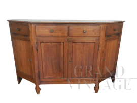 Notched sideboard in cherry wood, Venetian manufacture from the 50s