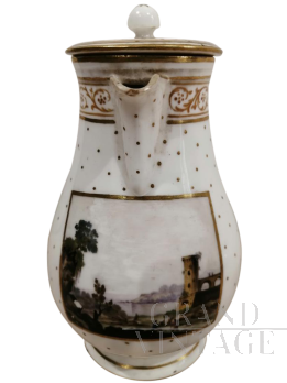 Lattiera in porcellana Capodimonte 