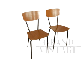 Coppia di sedie in formica anni '50