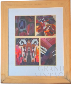 Pochoir Deco di Eduard Benedictus intitolato Nouvelles Variations -2, 1924                            