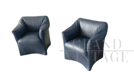 Pair of Cassina Mario Bellini armchairs Model 684