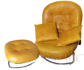 915 armchair by Carlo de Carli for Cinova with ottoman