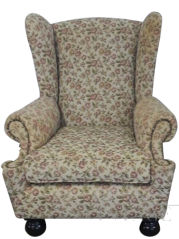 Vintage armchair in floral fabric, 1950s