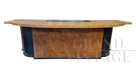 Scrivania art déco in radica di thuja                           