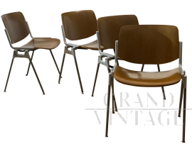 Set of 4 Castelli chairs by Giancarlo Piretti, Jec model