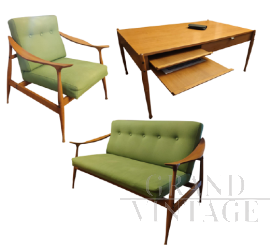 Lounge set by Ico Parisi for Fratelli Reguitti, Lord series