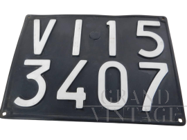Targa automobilistica vintage Vicenza VI15                            