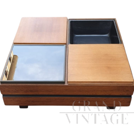 Tavolino contenitore design di Carlo Hauner per Forma                            