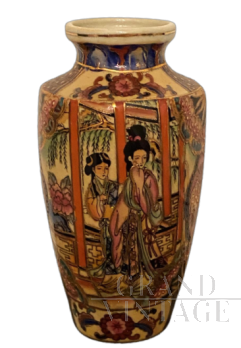 Vaso cinese cloisonné anni '50                             