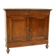 Antique Louis Philippe Capuchin sideboard in solid walnut, Italy 1800s                     
                            