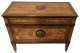 Lombardo chest of drawers with rose window inlays   