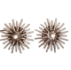 Pair of space age sunburst wall lights, 1970s                     
                            