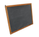 Vintage blackboard for school with wooden frame