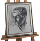 Mina Anselmi - dipinto ritratto di giovane uomo di profilo, 1940                            