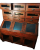 Rustic antique shop cabinet