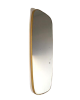Vintage 1960s shaped mirror with gilt frame   