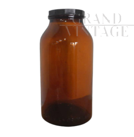 Barattolo da farmacia vintage in vetro                            