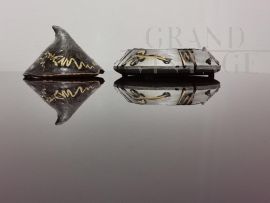 Portagioie in maiolica firmato Romolus Renzo Verzolini                            