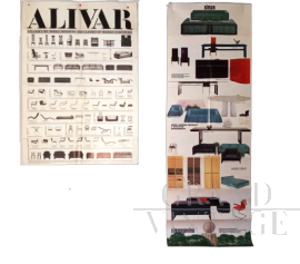 Coppia di manifesti di produzione Simon Gavina e Alivar, anni '90                            