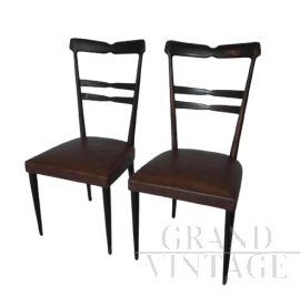 Coppia di sedie design anni '60