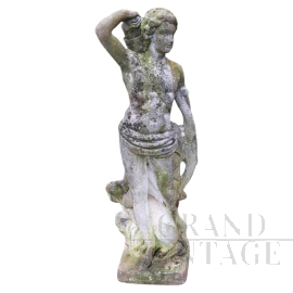 Statua da giardino classica con arciere degli inizi del '900                            