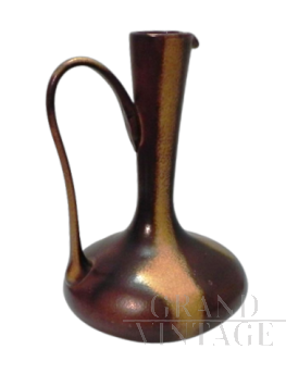 Brocca in vetro vintage anni '70 in stile Gunnar Nylund                   
                            