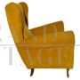 Gio Ponti style living room set with sofa and armchairs, Italy 1950s