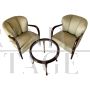 1930s Art Deco living room set with sofa, armchairs and coffee table