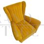 Gio Ponti style living room set with sofa and armchairs, Italy 1950s