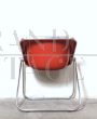 Red Plona chair by Giancarlo Piretti for Anonima Castelli