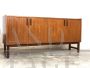 Vintage Italian 4 door sideboard in teak wood                            