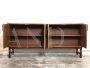 Vintage Italian 4 door sideboard in teak wood