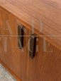 Vintage Italian 4 door sideboard in teak wood