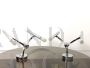 Pair of wall lights by Gaetano Sciolari, Italian space age 1970s