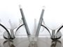 Pair of wall lights by Gaetano Sciolari, Italian space age 1970s
