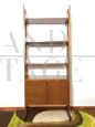 Vintage single span modular bookcase in teak                            