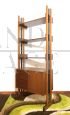 Vintage single span modular bookcase in teak