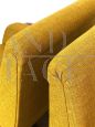 Pair of armchairs designed by Marco Zanuso in yellow fabric