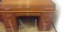 Antique desk with rolling shutter closure