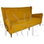 Gio Ponti style living room set with sofa and armchairs, Italy 1950s
