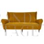 Gio Ponti style living room set with sofa and armchairs, Italy 1950s
