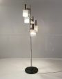 Vintage floor lamp with 5 lights in finely worked glass, 1970s