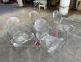 Set of 4 Louis Ghost chairs by Philippe Starck for Kartell