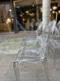 Set of 4 Louis Ghost chairs by Philippe Starck for Kartell