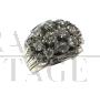 Vintage white gold ring with diamonds, 1970s