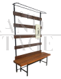 Hallway coat rack with bench, 1950s