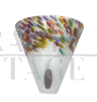 Sylcom Murano glass wall light with multicoloured Murrine